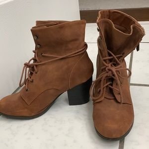 Lace up Brown booties